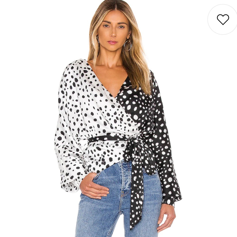 NWT Revolve LPA Dolman Wrap Top in Austin Print